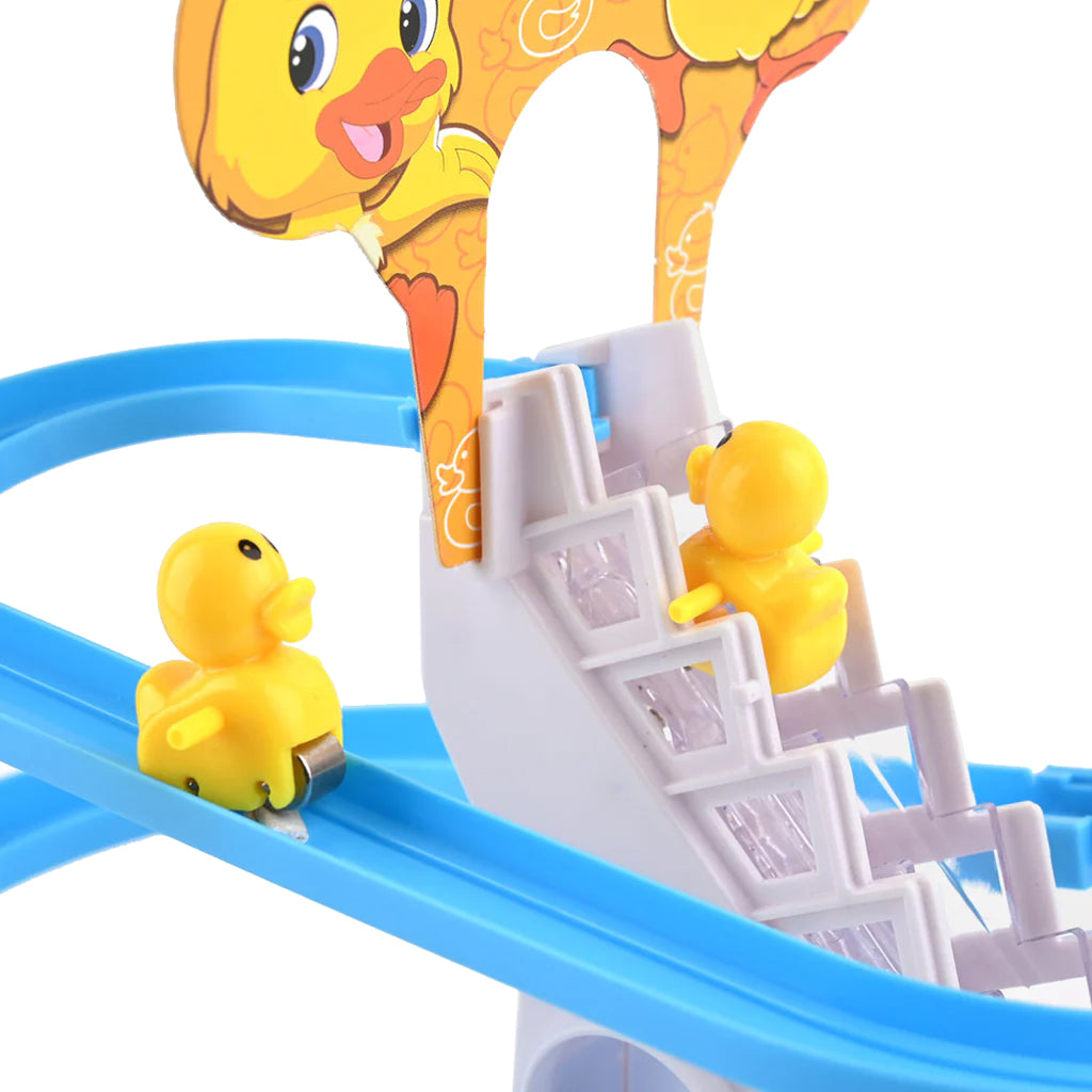 Small Duck Musical Stair Climbing Track Toy