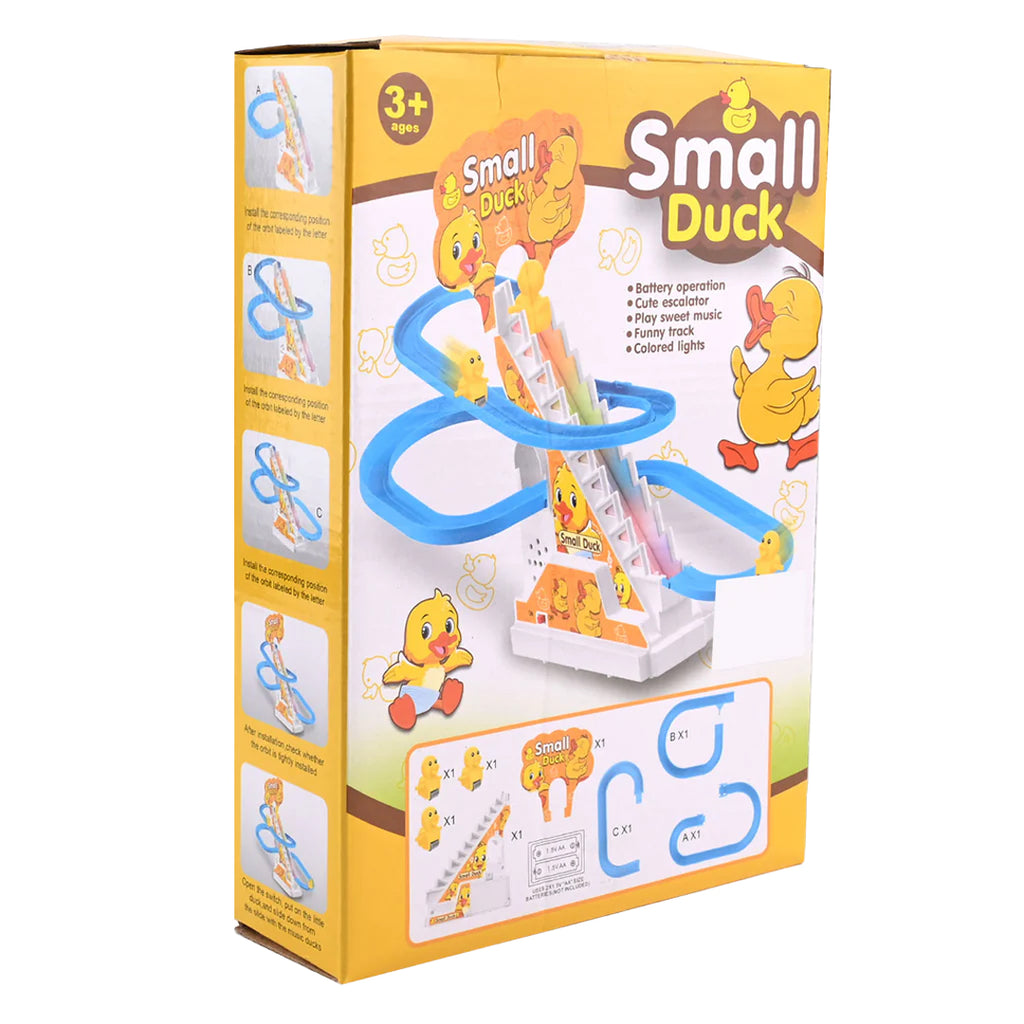 Small Duck Musical Stair Climbing Track Toy