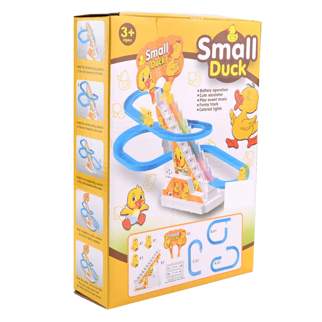 Small Duck Musical Stair Climbing Track Toy