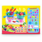 Interactive Kitchen Cooking Playset for Kids – Play Dough Food Pretend Play Kit