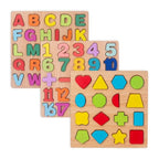 3 Card Shapes Puzzle Set