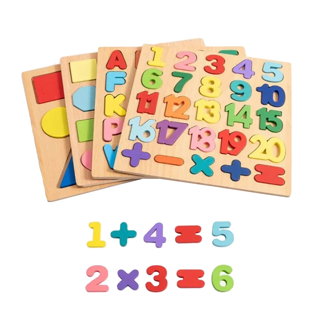 3 Card Shapes Puzzle Set
