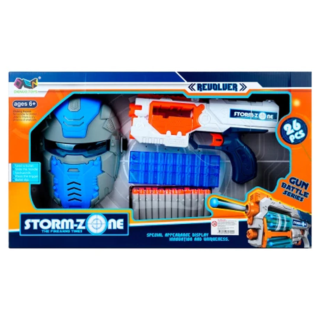 Gun With Protection Mask