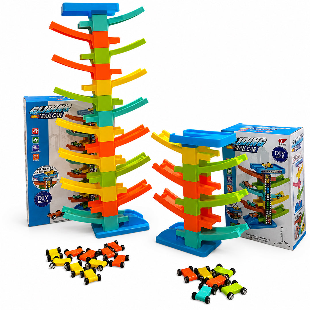 Gliding Rail Car DIY Building Track Set