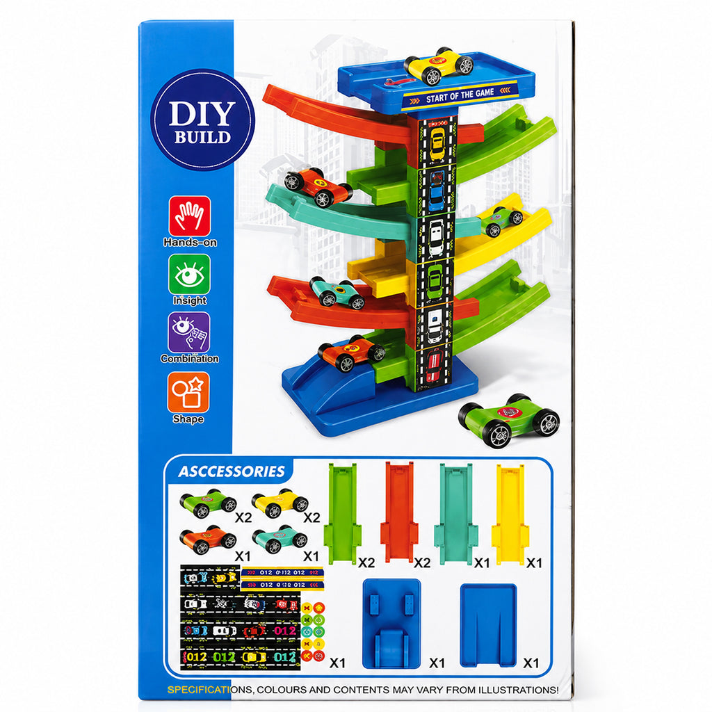 Gliding Rail Car DIY Building Track Set
