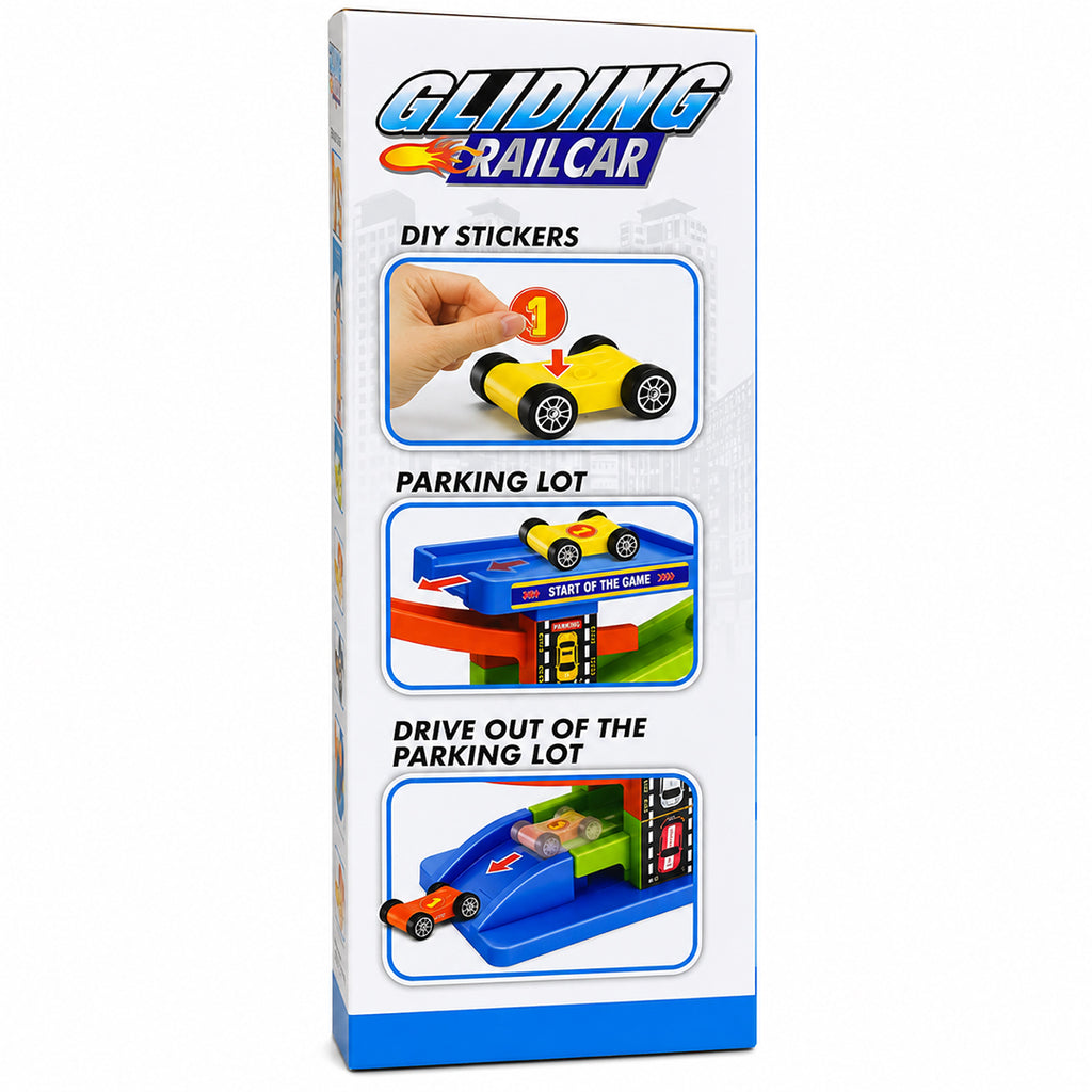 Gliding Rail Car DIY Building Track Set