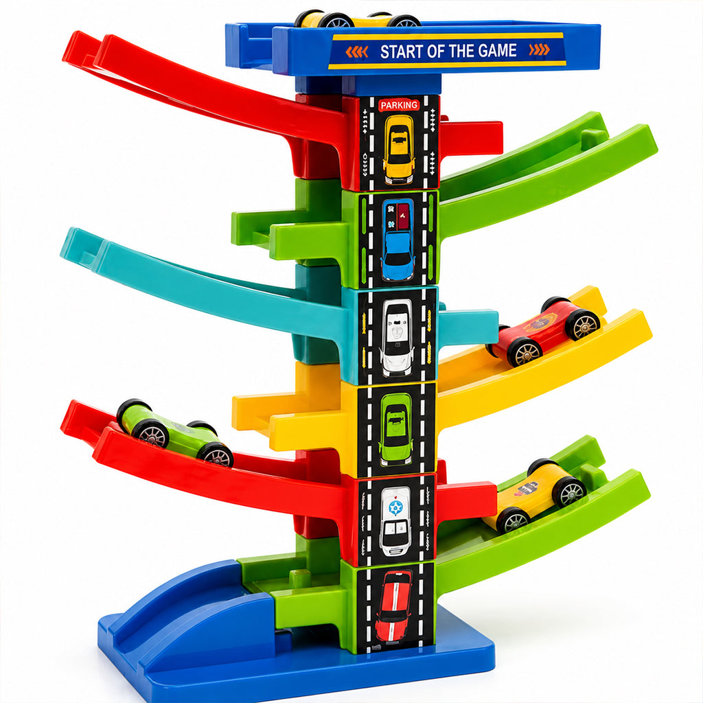 Gliding Rail Car DIY Building Track Set