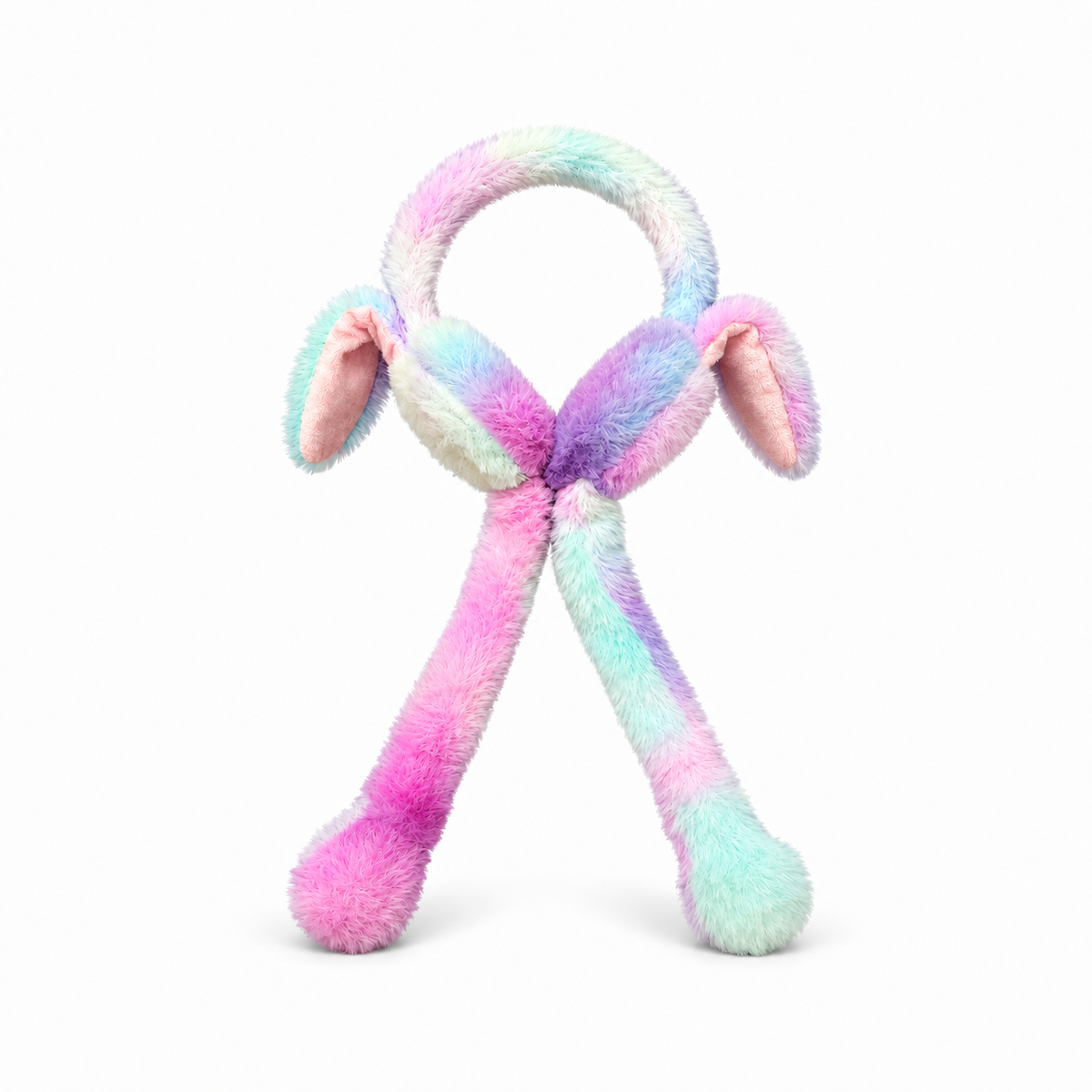 Fluffy Bunny Ear Warmers with Moving Ears & Music